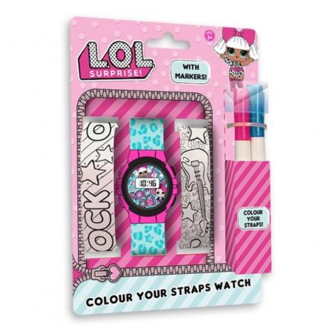 LOL Surprise Colour Your Own Strap Digital Watch Set £13.99